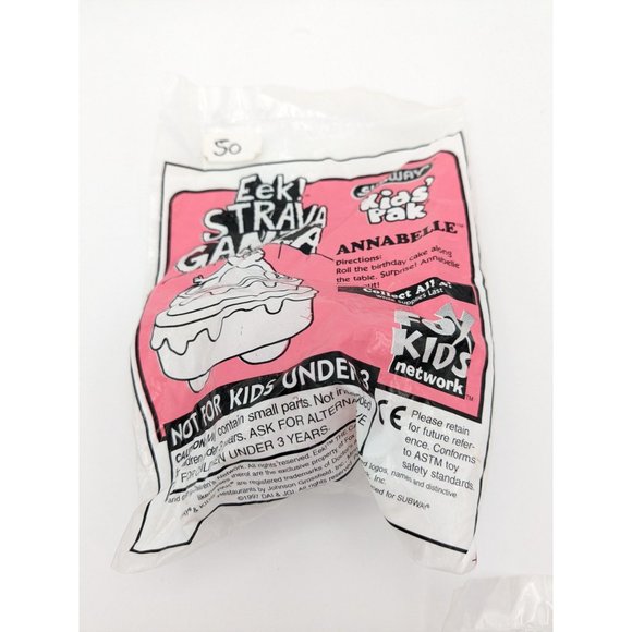 SUBWAY Kids Pak Meal Eek Strava Ganza Toys 1997 Sealed Set Of 3 + 3 Extras - Picture 6 of 8